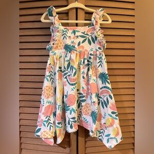 🔴TOMMY BAHAMA | Sleeveless Dress | White Green Yellow & Peach
